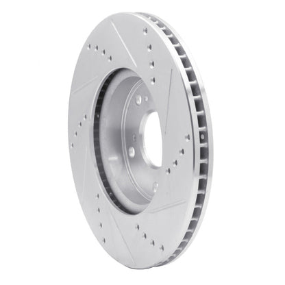 R1 Concepts Honda Accord Sedan Front Left Drilled & Slotted Silver Brake Rotor (Part rncEDZ - 59039L) | rncEDZ - 59039L - JDMuscleSPK986467