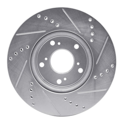R1 Concepts Honda Accord Sedan Front Left Drilled & Slotted Silver Brake Rotor (Part rncEDZ - 59039L) | rncEDZ - 59039L - JDMuscleSPK986467