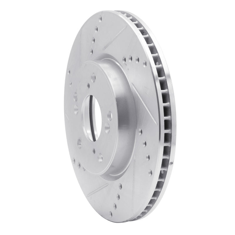 R1 Concepts Honda Accord Sedan Front Left Drilled & Slotted Silver Brake Rotor (Part rncEDZ - 59039L) | rncEDZ - 59039L - JDMuscleSPK986467