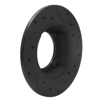 R1 Concepts Honda Civic 1973 - 1979 Front Left Drilled & Slotted Black Brake Rotor (Part  rncECB - 59000L) | rncECB - 59000L - JDMuscleSPK983063