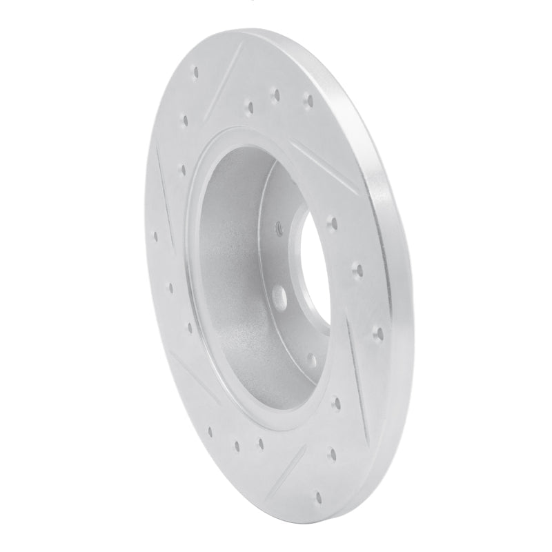 R1 Concepts Honda Civic 1984 - 1987 Front Right Drilled & Slotted Silver Brake Rotor | rncEDZ - 59009R - JDMuscleSPK986436