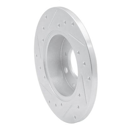 R1 Concepts Honda Civic 1984 - 1987 Front Right Drilled & Slotted Silver Brake Rotor | rncEDZ - 59009R - JDMuscleSPK986436