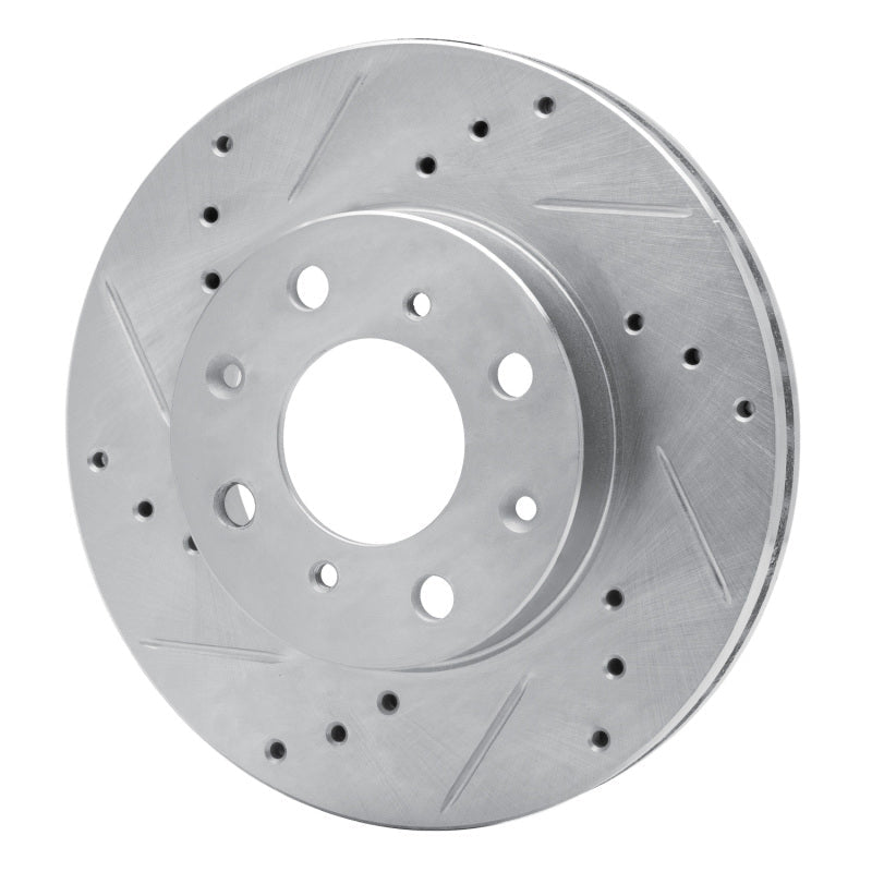 R1 Concepts Honda Civic Del Sol Front Left Drilled & Slotted Silver Brake Rotor - Part RNCEDZ - 59018L | rncEDZ - 59018L - JDMuscleSPK977270