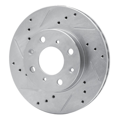 R1 Concepts Honda Civic Del Sol Front Left Drilled & Slotted Silver Brake Rotor - Part RNCEDZ - 59018L | rncEDZ - 59018L - JDMuscleSPK977270