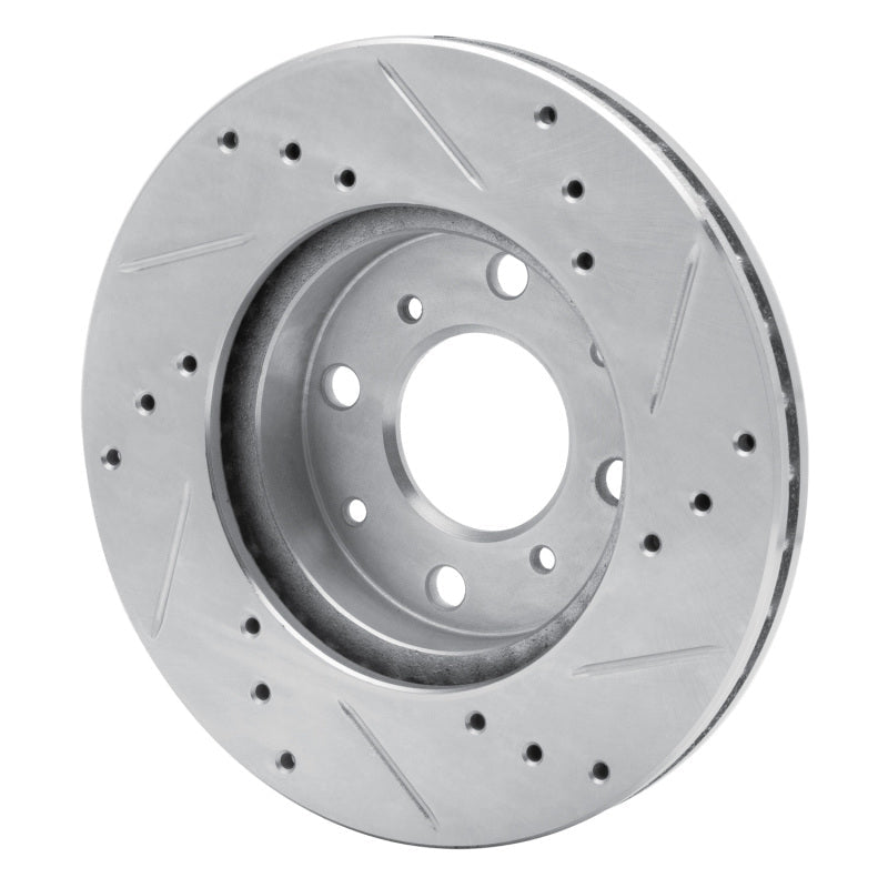R1 Concepts Honda Civic Del Sol Front Left Drilled & Slotted Silver Brake Rotor - Part RNCEDZ - 59018L | rncEDZ - 59018L - JDMuscleSPK977270