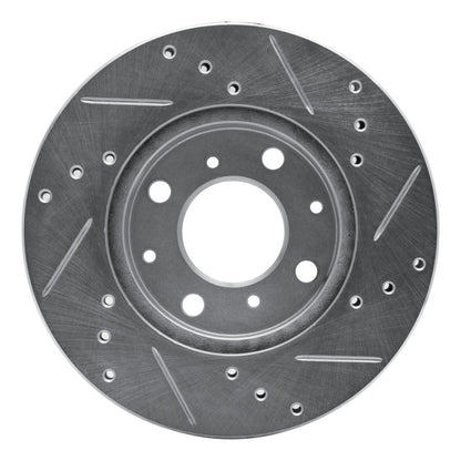 R1 Concepts Honda Civic Del Sol Front Left Drilled & Slotted Silver Brake Rotor - Part RNCEDZ - 59018L | rncEDZ - 59018L - JDMuscleSPK977270