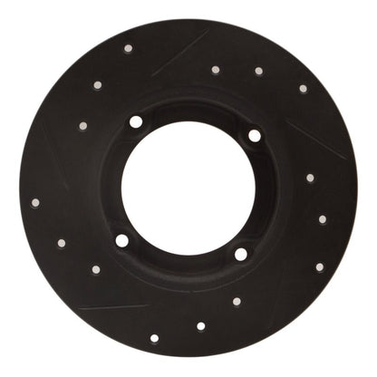 R1 Concepts Honda Civic Front Right Drilled & Slotted Brake Rotor (Part Number: rncECB - 59000R) | rncECB - 59000R - JDMuscleSPK983064