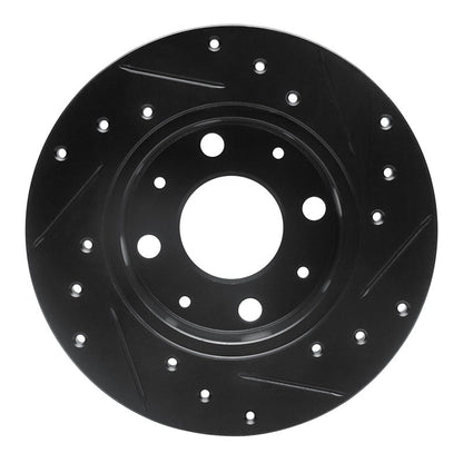 R1 Concepts Honda Civic Hatchback Front Left Drilled & Slotted Brake Rotor (Part Number: rncECB - 59008L) | rncECB - 59008L - JDMuscleSPK983075