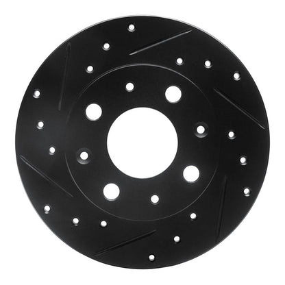 R1 Concepts Honda Civic Hatchback Front Left Drilled & Slotted Brake Rotor (Part Number: rncECB - 59008L) | rncECB - 59008L - JDMuscleSPK983075