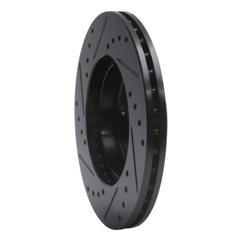 R1 Concepts Honda Civic Hatchback Front Right Drilled & Slotted Brake Rotor - Black | rncECB - 59018R - JDMuscleSPK975894