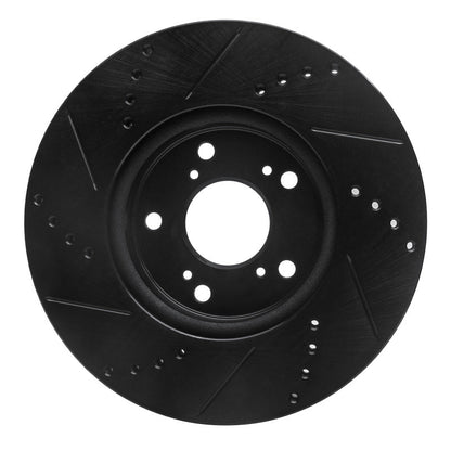 R1 Concepts Honda Civic Hatchback Front Right Drilled & Slotted Brake Rotor (Part rncECB - 59037R) | rncECB - 59037R - JDMuscleSPK975928