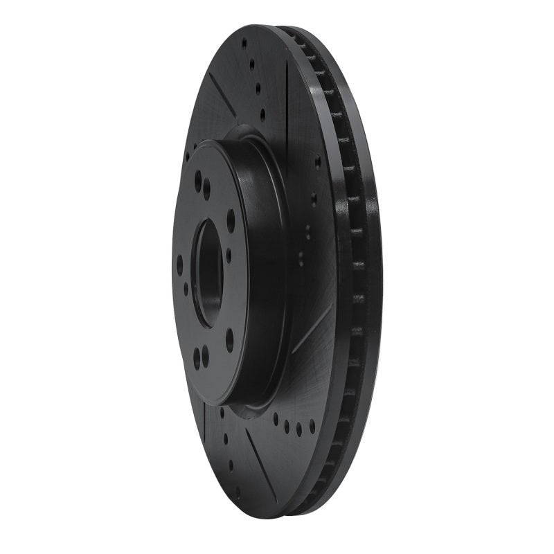 R1 Concepts Honda Civic Hatchback Front Right Drilled & Slotted Brake Rotor (Part rncECB - 59037R) | rncECB - 59037R - JDMuscleSPK975928
