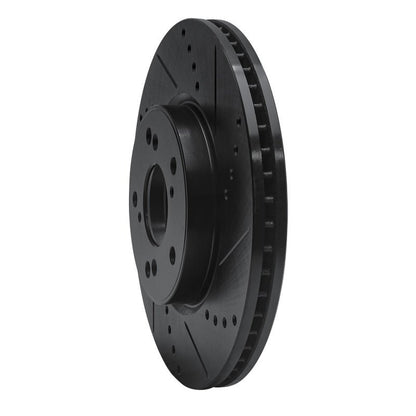 R1 Concepts Honda Civic Hatchback Front Right Drilled & Slotted Brake Rotor (Part rncECB - 59037R) | rncECB - 59037R - JDMuscleSPK975928