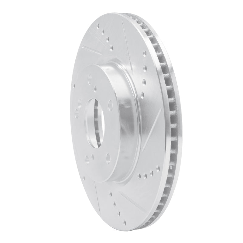 R1 Concepts Honda Civic Hatchback Front Right Drilled & Slotted Silver Brake Rotor (Part rncEDZ - 59061R) | rncEDZ - 59061R - JDMuscleSPK986489