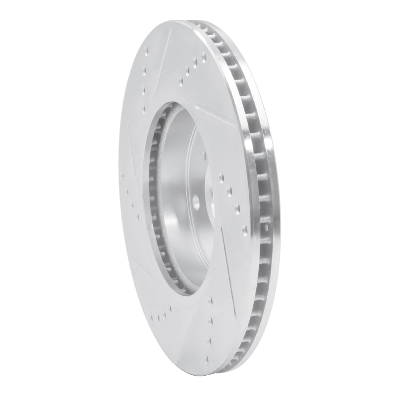 R1 Concepts Honda Civic Hatchback Front Right Drilled & Slotted Silver Brake Rotor (Part rncEDZ - 59061R) | rncEDZ - 59061R - JDMuscleSPK986489