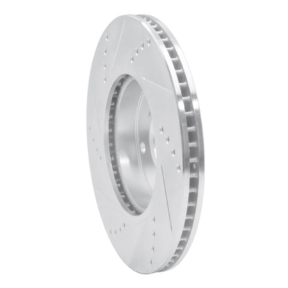 R1 Concepts Honda Civic Hatchback Front Right Drilled & Slotted Silver Brake Rotor (Part rncEDZ - 59061R) | rncEDZ - 59061R - JDMuscleSPK986489