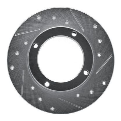 R1 Concepts Honda Civic Wagon Front Right Drilled & Slotted Silver Brake Rotor (Part rncEDZ - 59000R) | rncEDZ - 59000R - JDMuscleSPK986418
