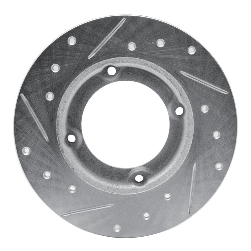 R1 Concepts Honda Civic Wagon Front Right Drilled & Slotted Silver Brake Rotor (Part rncEDZ - 59000R) | rncEDZ - 59000R - JDMuscleSPK986418
