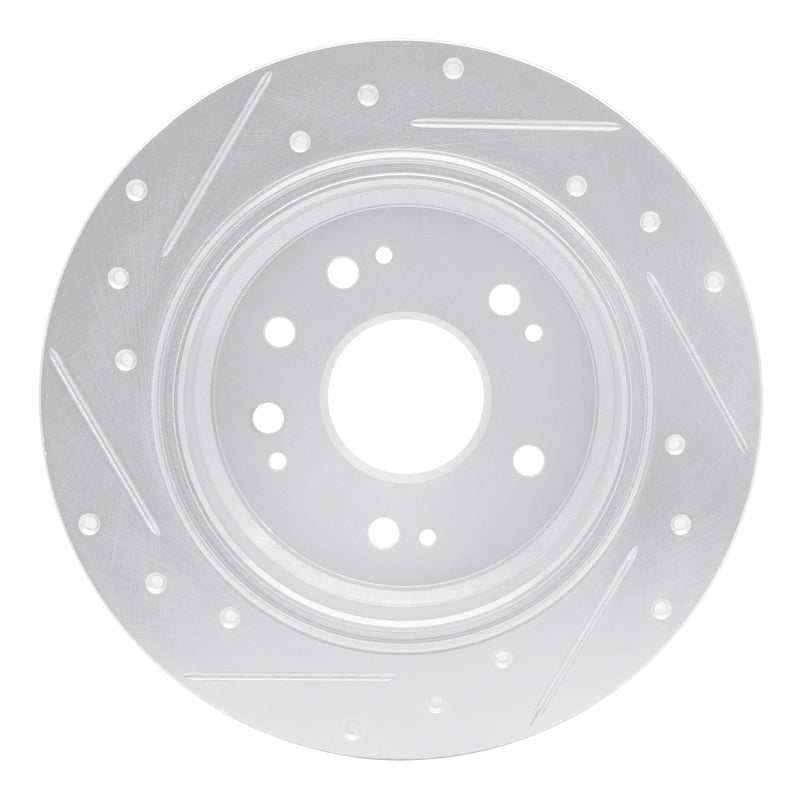 R1 Concepts Honda CR - V 2002 - 2004 Rear Right Drilled & Slotted Silver Brake Rotor | rncEDZ - 59046R - JDMuscleSPK986472