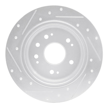 R1 Concepts Honda CR - V 2002 - 2004 Rear Right Drilled & Slotted Silver Brake Rotor | rncEDZ - 59046R - JDMuscleSPK986472