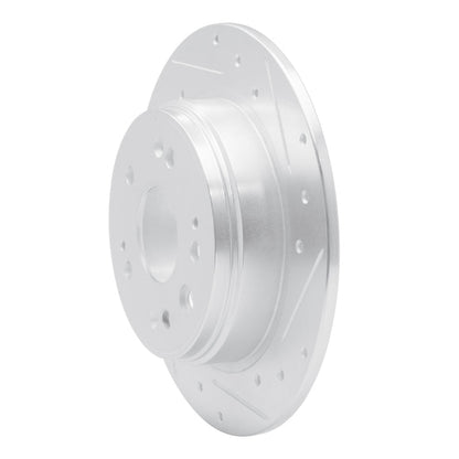 R1 Concepts Honda CR - V 2002 - 2004 Rear Right Drilled & Slotted Silver Brake Rotor | rncEDZ - 59046R - JDMuscleSPK986472