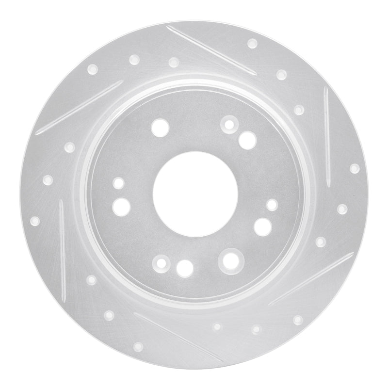 R1 Concepts Honda CR - V 2002 - 2004 Rear Right Drilled & Slotted Silver Brake Rotor | rncEDZ - 59046R - JDMuscleSPK986472