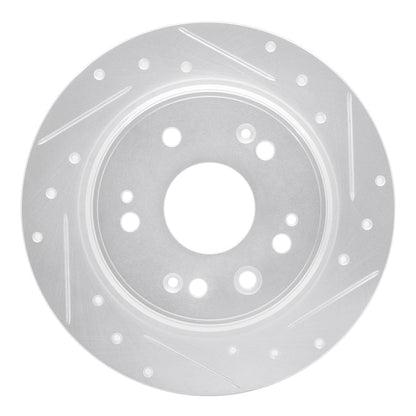 R1 Concepts Honda CR - V 2002 - 2004 Rear Right Drilled & Slotted Silver Brake Rotor | rncEDZ - 59046R - JDMuscleSPK986472