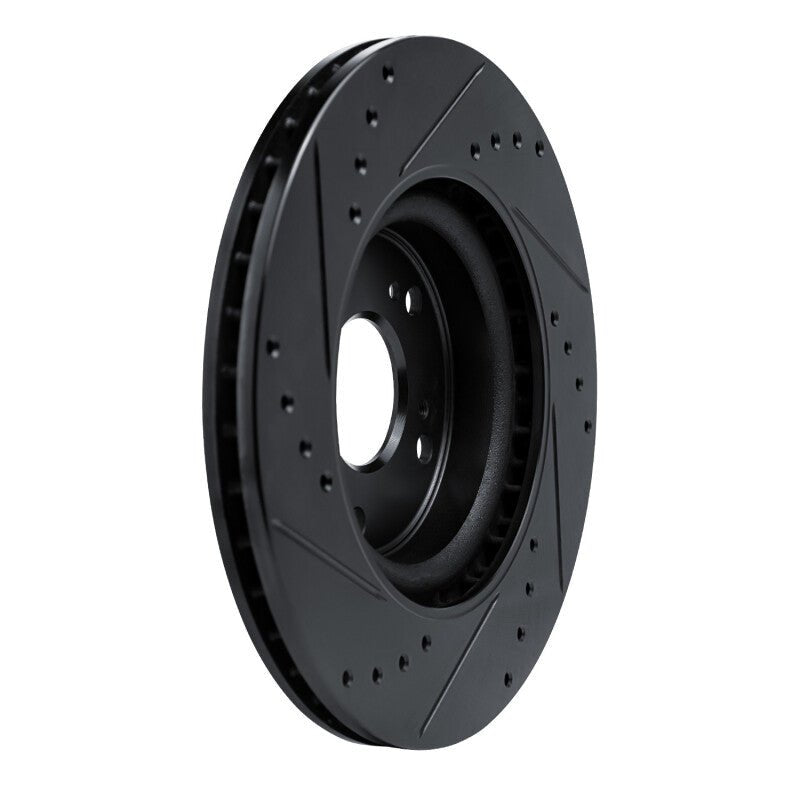 R1 Concepts Honda CR - V 2012 - 2016 Front Right Drilled & Slotted Brake Rotor | rncECB - 59057R - JDMuscleSPK975959
