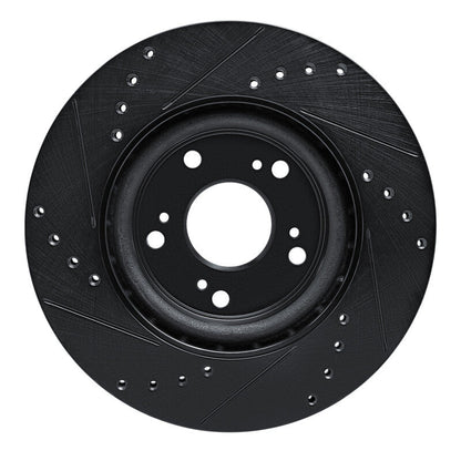 R1 Concepts Honda CR - V 2012 - 2016 Front Right Drilled & Slotted Brake Rotor | rncECB - 59057R - JDMuscleSPK975959