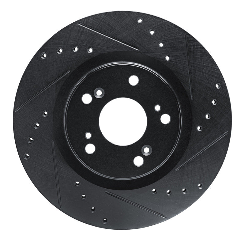R1 Concepts Honda CR - V 2012 - 2016 Front Right Drilled & Slotted Brake Rotor | rncECB - 59057R - JDMuscleSPK975959