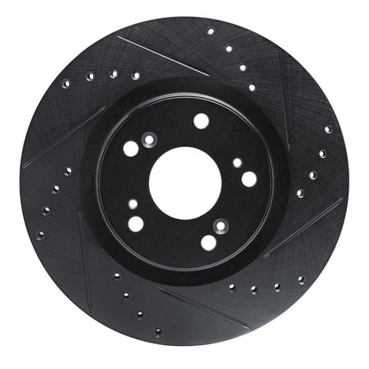 R1 Concepts Honda CR - V 2012 - 2016 Front Right Drilled & Slotted Brake Rotor | rncECB - 59057R - JDMuscleSPK975959