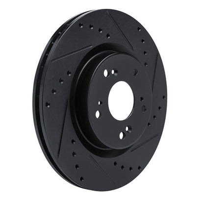 R1 Concepts Honda CR - V 2012 - 2016 Front Right Drilled & Slotted Brake Rotor | rncECB - 59057R - JDMuscleSPK975959