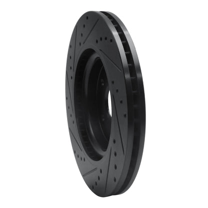 R1 Concepts Honda CR - V Front Right Drilled & Slotted Brake Rotor (2018 - 2022) – Black Finish | rncECB - 59072R - JDMuscleSPK983099