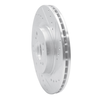 R1 Concepts Honda CR - V Front Right Drilled & Slotted Silver Brake Rotor (Part RNCEDZ - 59057R) | rncEDZ - 59057R - JDMuscleSPK986481