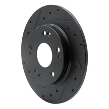 R1 Concepts Honda CR - Z 2011 - 2015 Rear Left Drilled & Slotted Black Brake Rotor | rncECB - 59035L - JDMuscleSPK975923