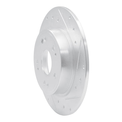R1 Concepts Honda CR - Z Rear Right Drilled & Slotted Silver Brake Rotor (Part Number: RNCEDZ - 59060R) | rncEDZ - 59060R - JDMuscleSPK986487