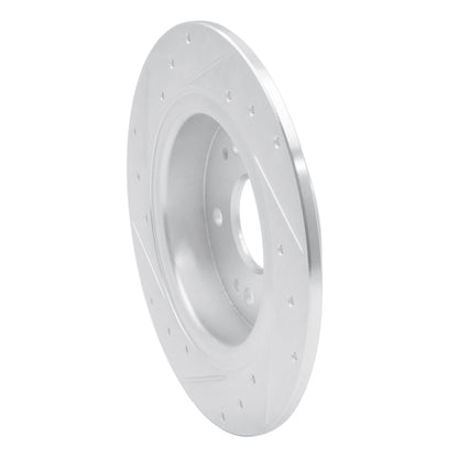 R1 Concepts Honda CR - Z Rear Right Drilled & Slotted Silver Brake Rotor (Part Number: RNCEDZ - 59060R) | rncEDZ - 59060R - JDMuscleSPK986487
