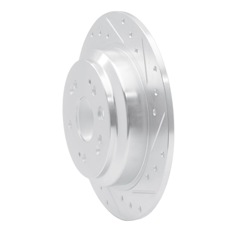 R1 Concepts Honda CrossTOUR Rear Right Drilled & Slotted Silver Brake Rotor (Part No. RNCEDZ - 59033R) | rncEDZ - 59033R - JDMuscleSPK986456