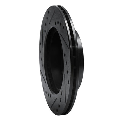 R1 Concepts Honda CRX Front Right Drilled & Slotted Black Brake Rotor (Part rncECB - 59005R) | rncECB - 59005R - JDMuscleSPK975878