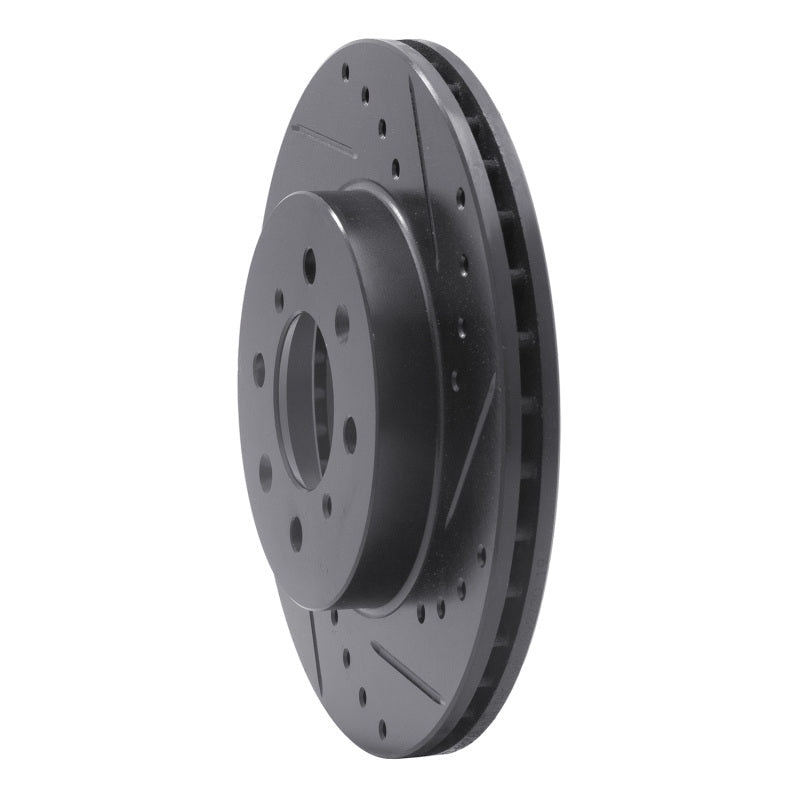 R1 Concepts Honda Fit 2015 - 2020 Front Right Drilled & Slotted Black Brake Rotor - Part Number RNC - ECB - 59038R | rncECB - 59038R - JDMuscleSPK983083