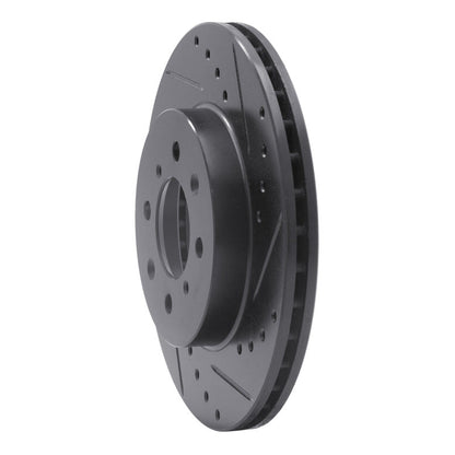 R1 Concepts Honda Fit 2015 - 2020 Front Right Drilled & Slotted Black Brake Rotor - Part Number RNC - ECB - 59038R | rncECB - 59038R - JDMuscleSPK983083