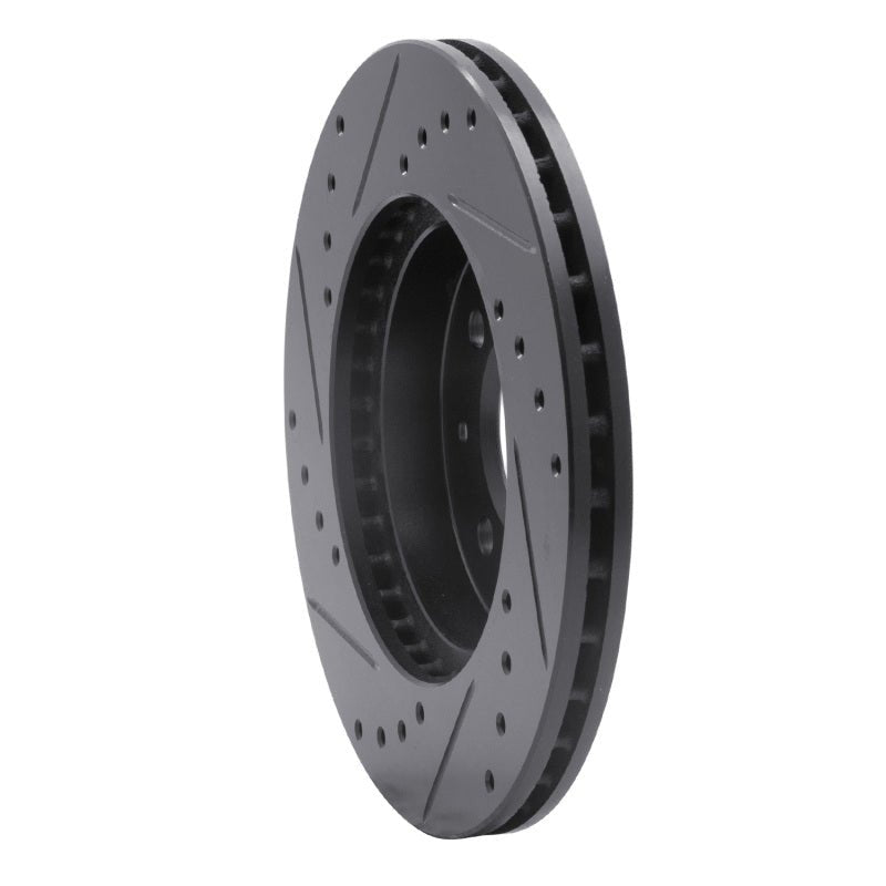 R1 Concepts Honda Fit 2015 - 2020 Front Right Drilled & Slotted Black Brake Rotor - Part Number RNC - ECB - 59038R | rncECB - 59038R - JDMuscleSPK983083