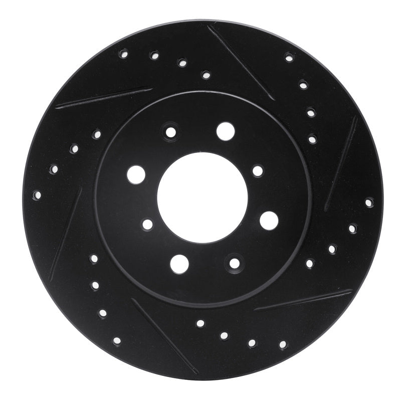 R1 Concepts Honda Fit 2015 - 2020 Front Right Drilled & Slotted Black Brake Rotor - Part Number RNC - ECB - 59038R | rncECB - 59038R - JDMuscleSPK983083