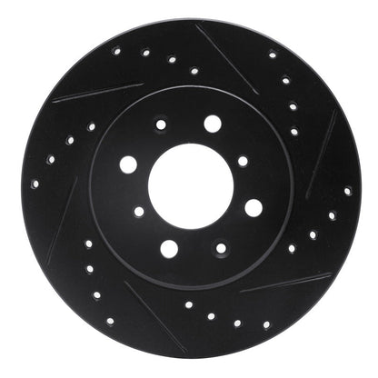 R1 Concepts Honda Fit 2015 - 2020 Front Right Drilled & Slotted Black Brake Rotor - Part Number RNC - ECB - 59038R | rncECB - 59038R - JDMuscleSPK983083