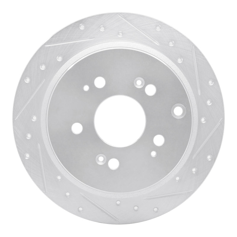 R1 Concepts Honda Odyssey 2005 - 2010 Rear Right Drilled & Slotted Silver Brake Rotor - Part  RNCEDZ - 59050R | rncEDZ - 59050R - JDMuscleSPK977297