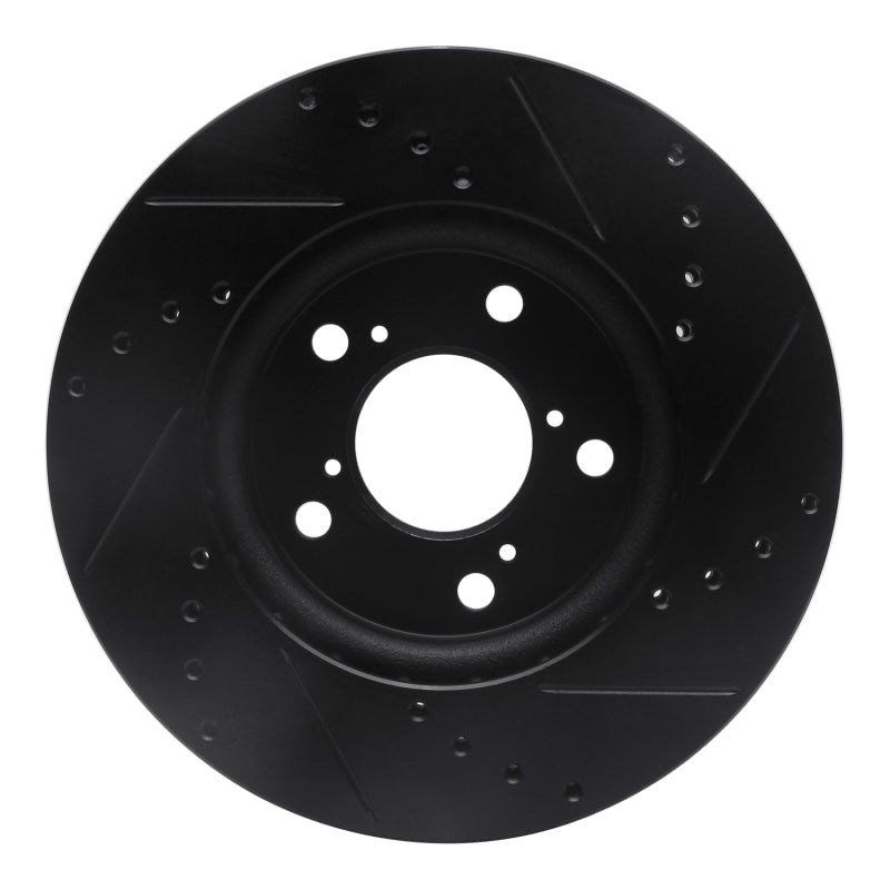 R1 Concepts Honda Odyssey Front Left Drilled & Slotted Brake Rotor (Part rncECB - 59049L) | rncECB - 59049L - JDMuscleSPK975944
