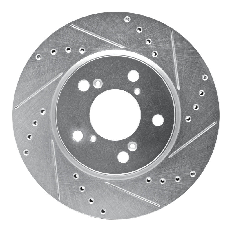R1 Concepts Honda Odyssey Front Right Drilled & Slotted Silver Brake Rotor (Part rncEDZ - 59049R) | rncEDZ - 59049R - JDMuscleSPK977295