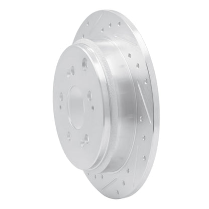 R1 Concepts Honda Odyssey Rear Left Drilled & Slotted Silver Brake Rotor (Part Number: RNCEDZ - 59050L) | rncEDZ - 59050L - JDMuscleSPK977296