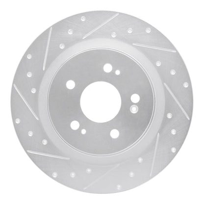 R1 Concepts Honda Odyssey Rear Left Drilled & Slotted Silver Brake Rotor (Part rncEDZ - 59066L) | rncEDZ - 59066L - JDMuscleSPK986496