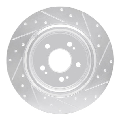R1 Concepts Honda Odyssey Rear Left Drilled & Slotted Silver Brake Rotor (Part rncEDZ - 59066L) | rncEDZ - 59066L - JDMuscleSPK986496